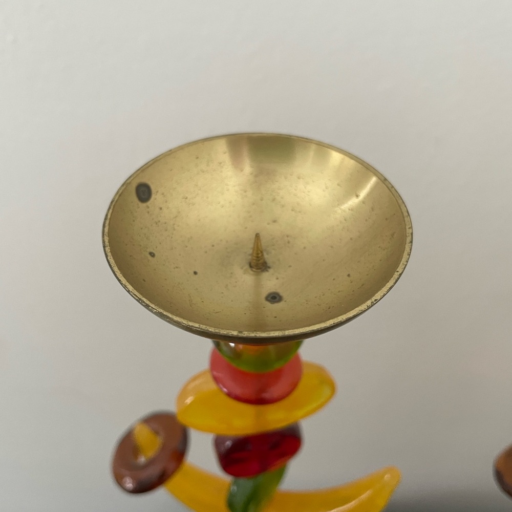 Orna Lalo Vintage Acrylic Candle Holders - Picture 4 of 7